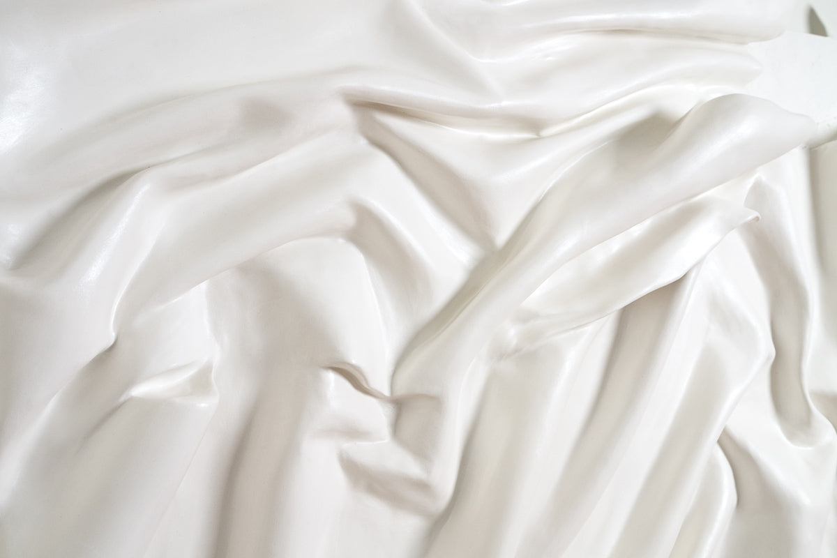 minimalistic wall sculpture- off white color, large wall art